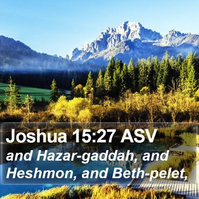 Joshua 15:27 ASV Bible Verse Image