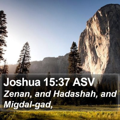 Joshua 15:37 ASV Bible Verse Image