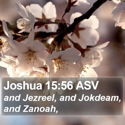 Joshua 15:56 ASV Bible Verse Image