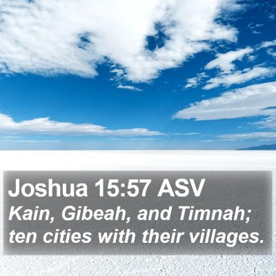 Joshua 15:57 ASV Bible Verse Image