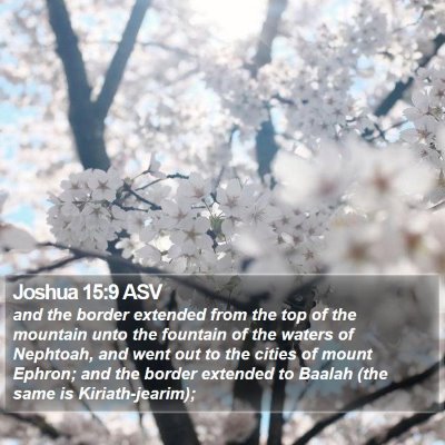 Joshua 15:9 ASV Bible Verse Image
