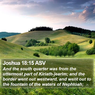 Joshua 18:15 ASV Bible Verse Image