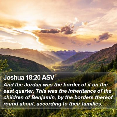 Joshua 18:20 ASV Bible Verse Image