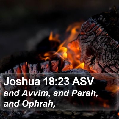 Joshua 18:23 ASV Bible Verse Image