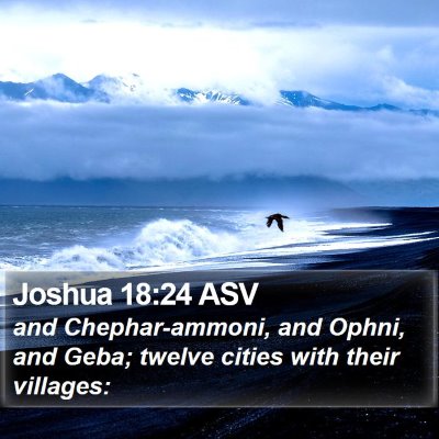 Joshua 18:24 ASV Bible Verse Image