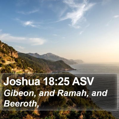 Joshua 18:25 ASV Bible Verse Image
