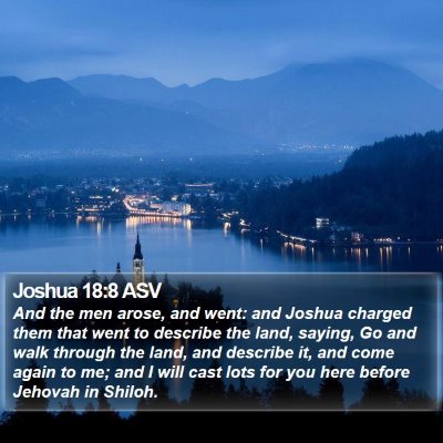 Joshua 18:8 ASV Bible Verse Image