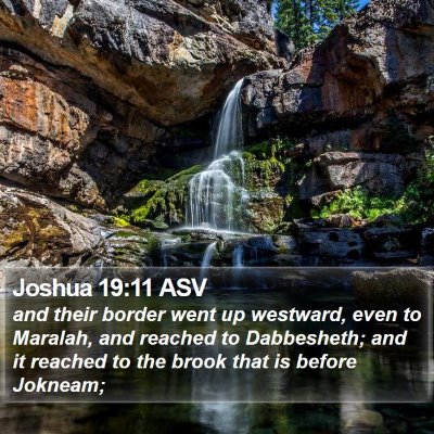 Joshua 19:11 ASV Bible Verse Image