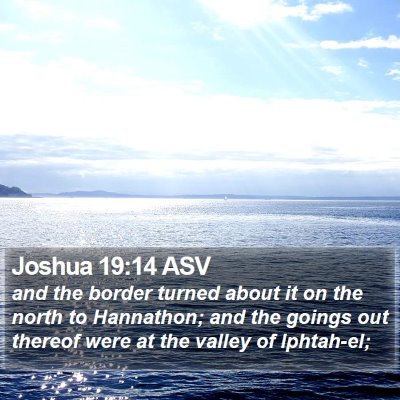 Joshua 19:14 ASV Bible Verse Image
