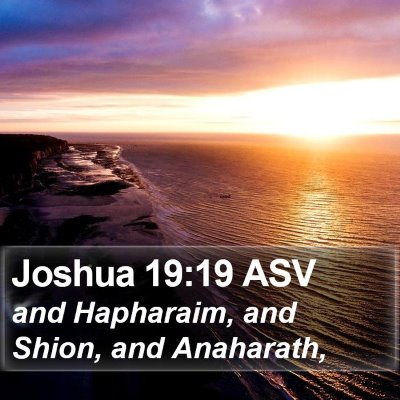 Joshua 19:19 ASV Bible Verse Image