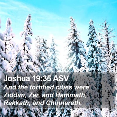 Joshua 19:35 ASV Bible Verse Image
