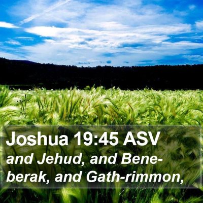 Joshua 19:45 ASV Bible Verse Image