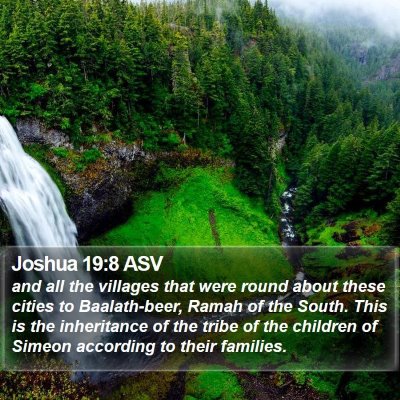 Joshua 19:8 ASV Bible Verse Image
