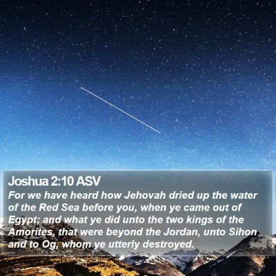 Joshua 2:10 ASV Bible Verse Image