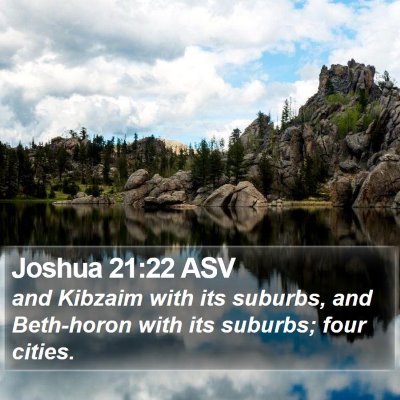 Joshua 21:22 ASV Bible Verse Image