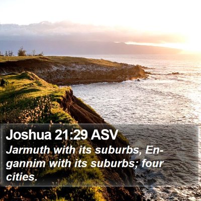 Joshua 21:29 ASV Bible Verse Image
