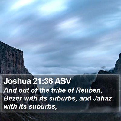 Joshua 21:36 ASV Bible Verse Image