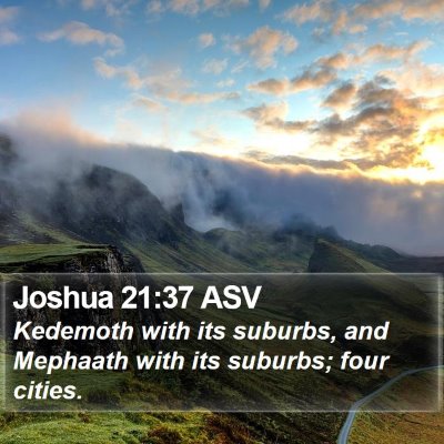 Joshua 21:37 ASV Bible Verse Image