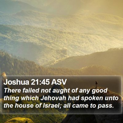Joshua 21:45 ASV Bible Verse Image