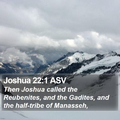 Joshua 22:1 ASV Bible Verse Image