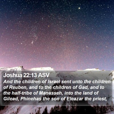 Joshua 22:13 ASV Bible Verse Image