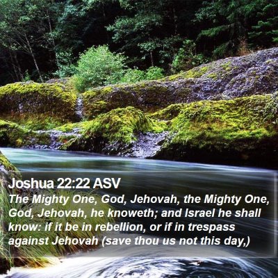 Joshua 22:22 ASV Bible Verse Image