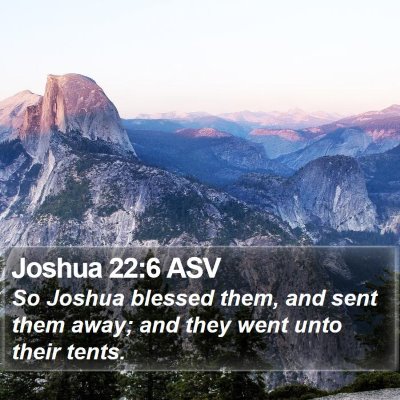 Joshua 22:6 ASV Bible Verse Image