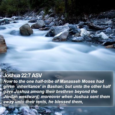 Joshua 22:7 ASV Bible Verse Image