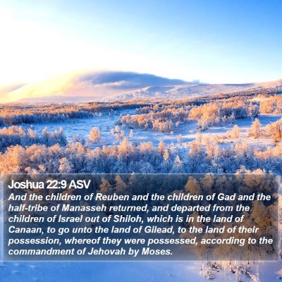 Joshua 22:9 ASV Bible Verse Image