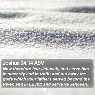 Joshua 24:14 ASV Bible Verse Image