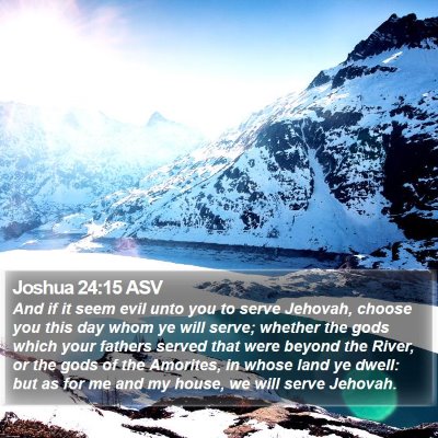 Joshua 24:15 ASV Bible Verse Image