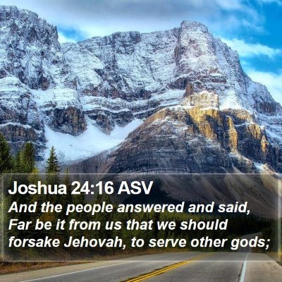Joshua 24:16 ASV Bible Verse Image