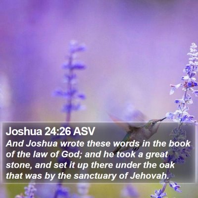 Joshua 24:26 ASV Bible Verse Image