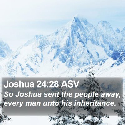 Joshua 24:28 ASV Bible Verse Image