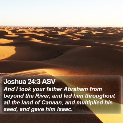 Joshua 24:3 ASV Bible Verse Image