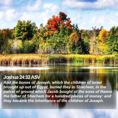 Joshua 24:32 ASV Bible Verse Image