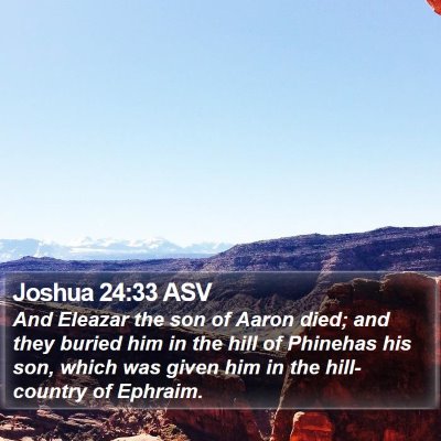 Joshua 24:33 ASV Bible Verse Image