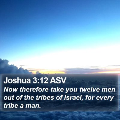 Joshua 3:12 ASV Bible Verse Image