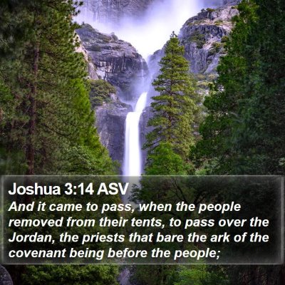 Joshua 3:14 ASV Bible Verse Image