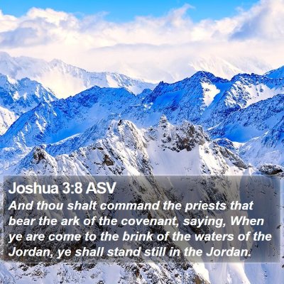 Joshua 3:8 ASV Bible Verse Image