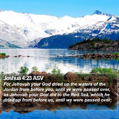 Joshua 4:23 ASV Bible Verse Image