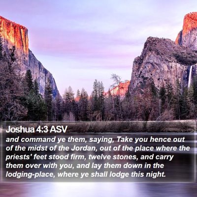 Joshua 4:3 ASV Bible Verse Image