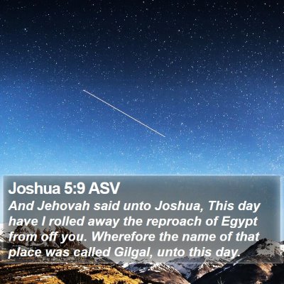 Joshua 5:9 ASV Bible Verse Image