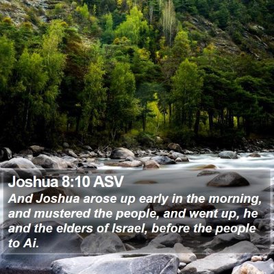 Joshua 8:10 ASV Bible Verse Image