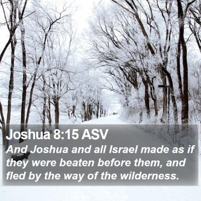 Joshua 8:15 ASV Bible Verse Image
