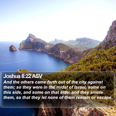 Joshua 8:22 ASV Bible Verse Image