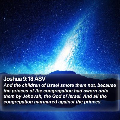 Joshua 9:18 ASV Bible Verse Image