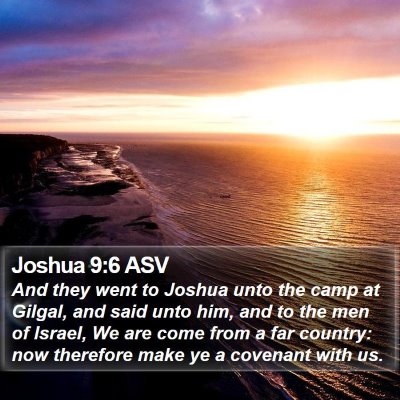 Joshua 9:6 ASV Bible Verse Image