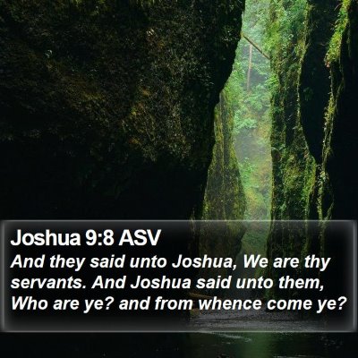 Joshua 9:8 ASV Bible Verse Image