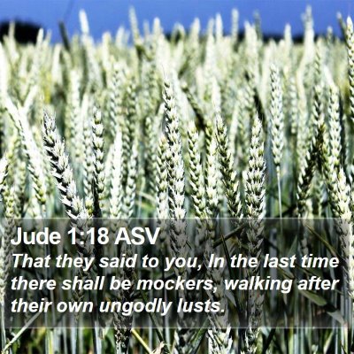 Jude 1:18 ASV Bible Verse Image
